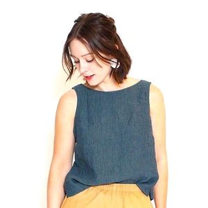 Esby Lola Vintage Indigo Tank XS